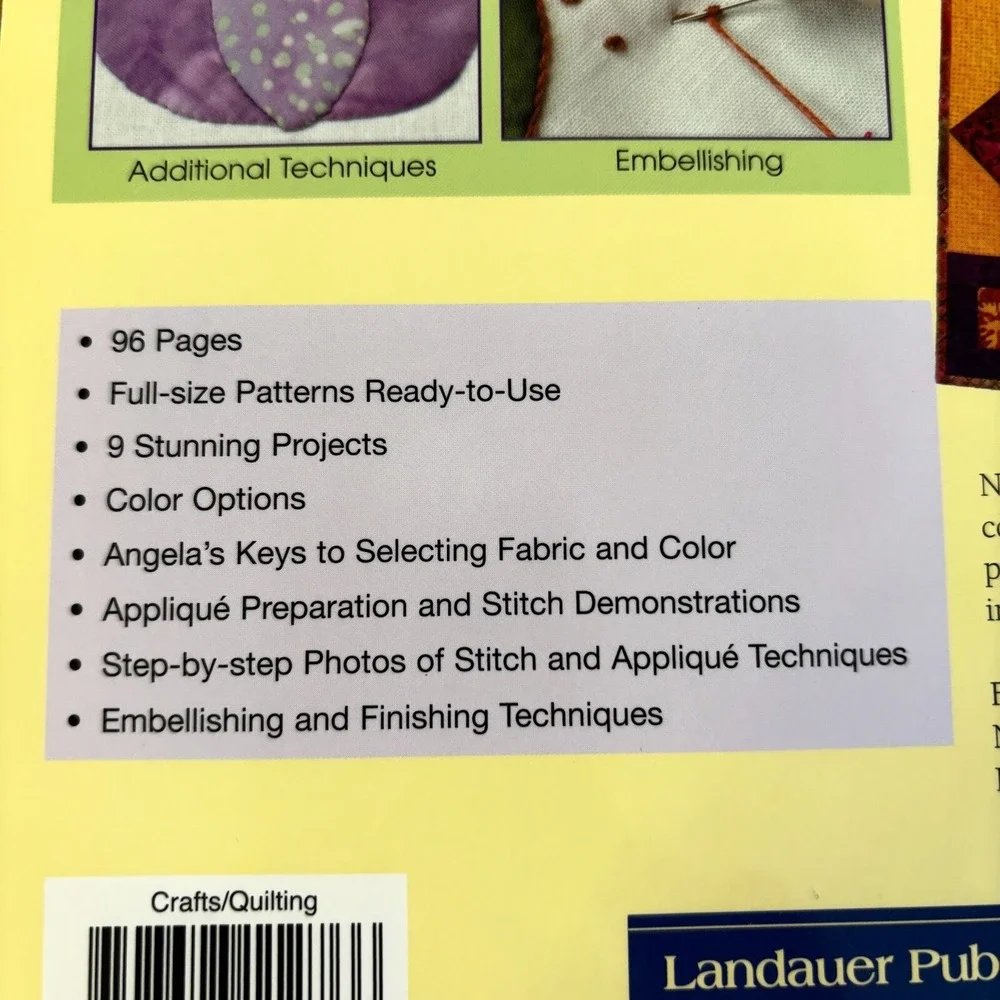 Needleturn Appliqué the Basics & Beyond: 9 Colorful Projects WITH‎ PATTERNS NEW